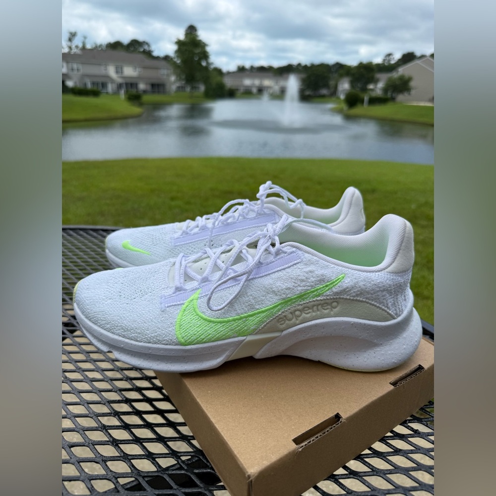 Nike superRep Women's White and Green Running Shoes size 10 - Picture 6 of 8